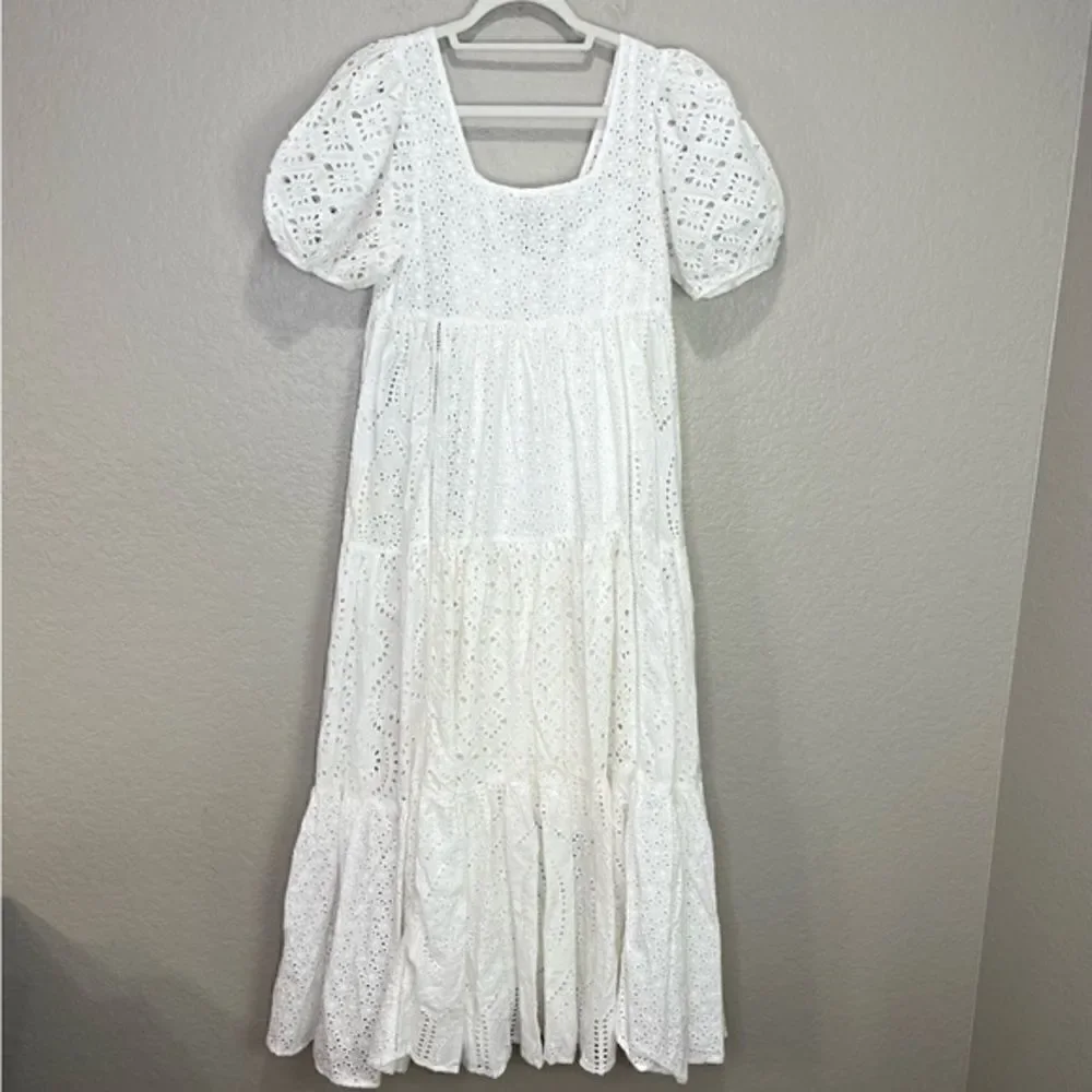 NEW Spell and the Gypsy Lottie Gown with Slip White Eyelet Lace Small - Picture 8 of 15